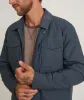 Dry Wax Canvas Trucker in Midnight Navy sold by Marine Layer