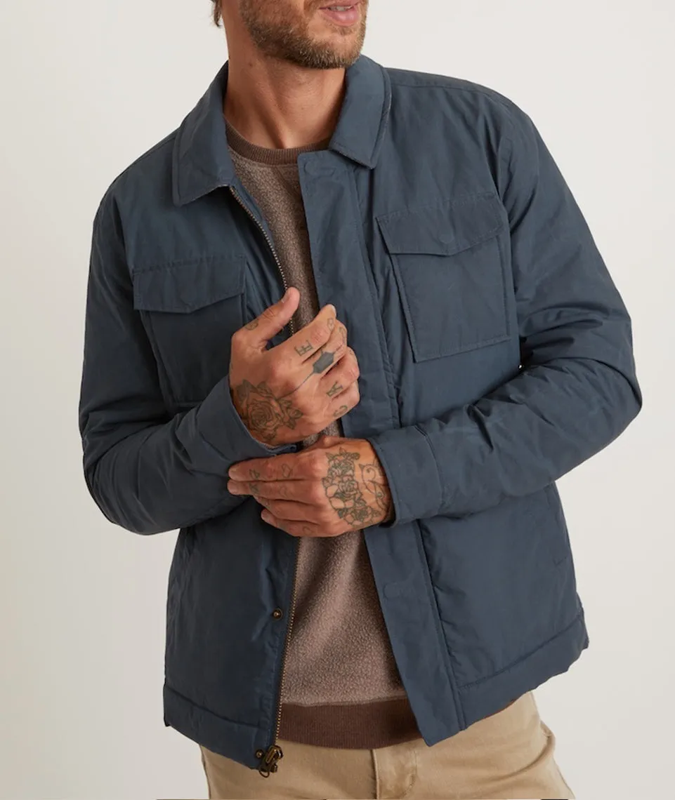 Dry Wax Canvas Trucker in Midnight Navy sold by Marine Layer product image thumbnail 2