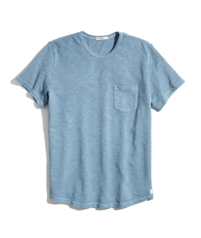 Vintage Heavy Slub Pocket Tee in Provincial Blue sold by Marine Layer