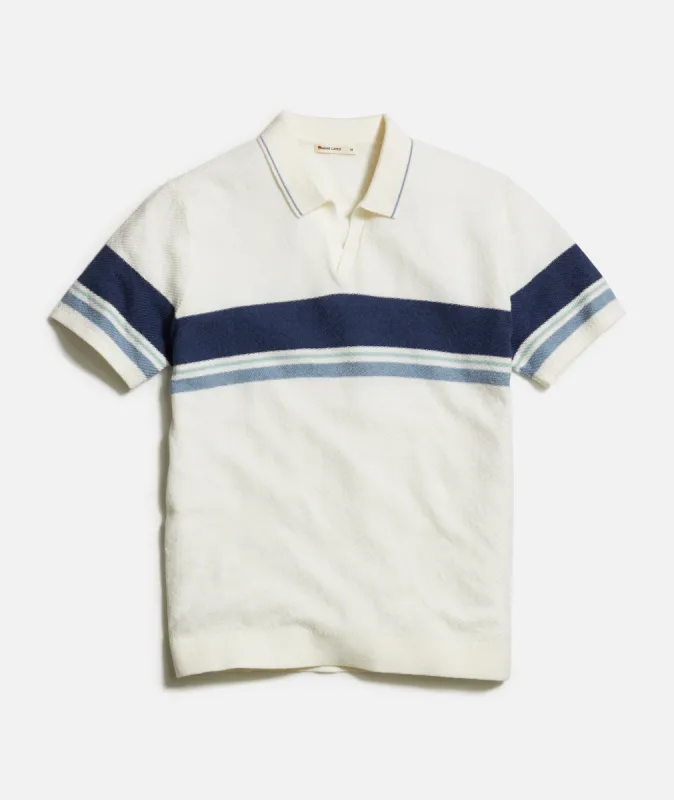 Greyson Sweater Polo sold by Marine Layer