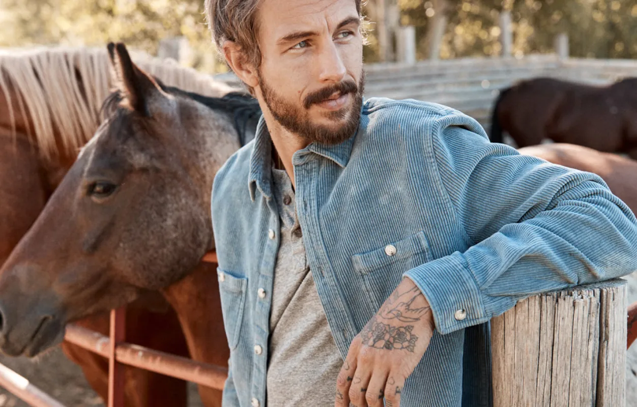 Guys Vintage Textures MC sold by Marine Layer