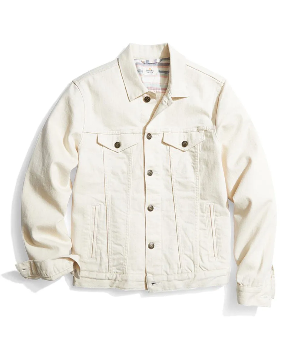 Jones Stretch Jean Jacket sold by Marine Layer