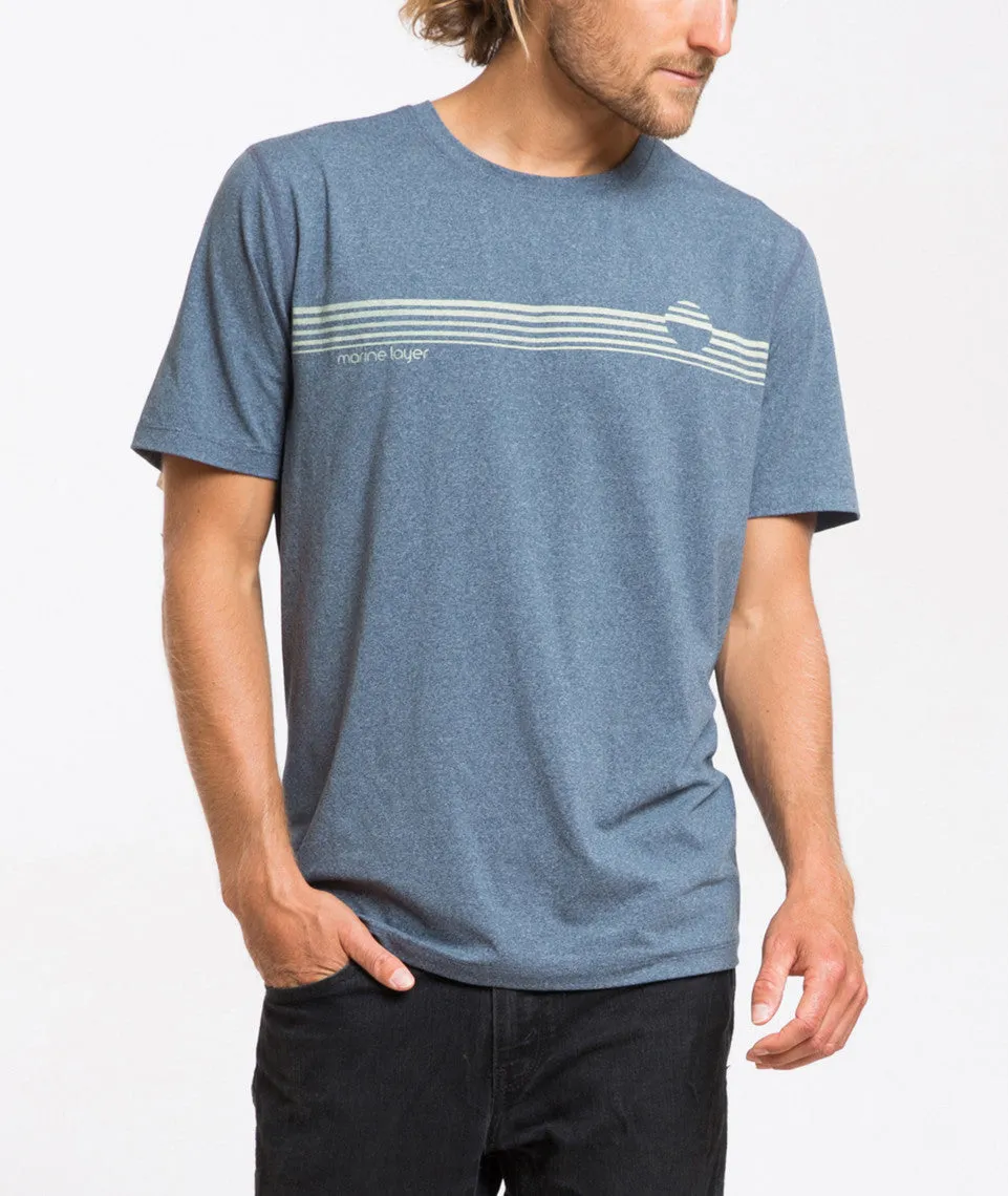 Sun Stripe Sport Crew sold by Marine Layer