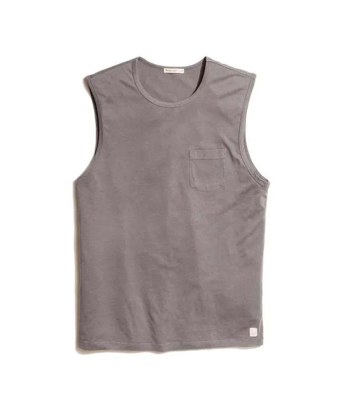 Arturo Muscle Tank in Faded Black sold by Marine Layer
