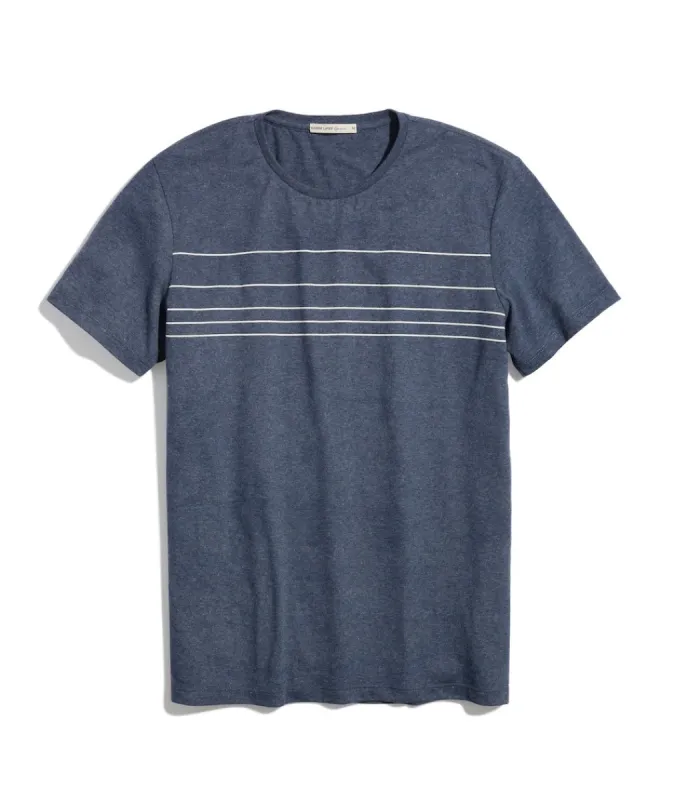Re-Spun Graphic Tee in Blue Nights sold by Marine Layer