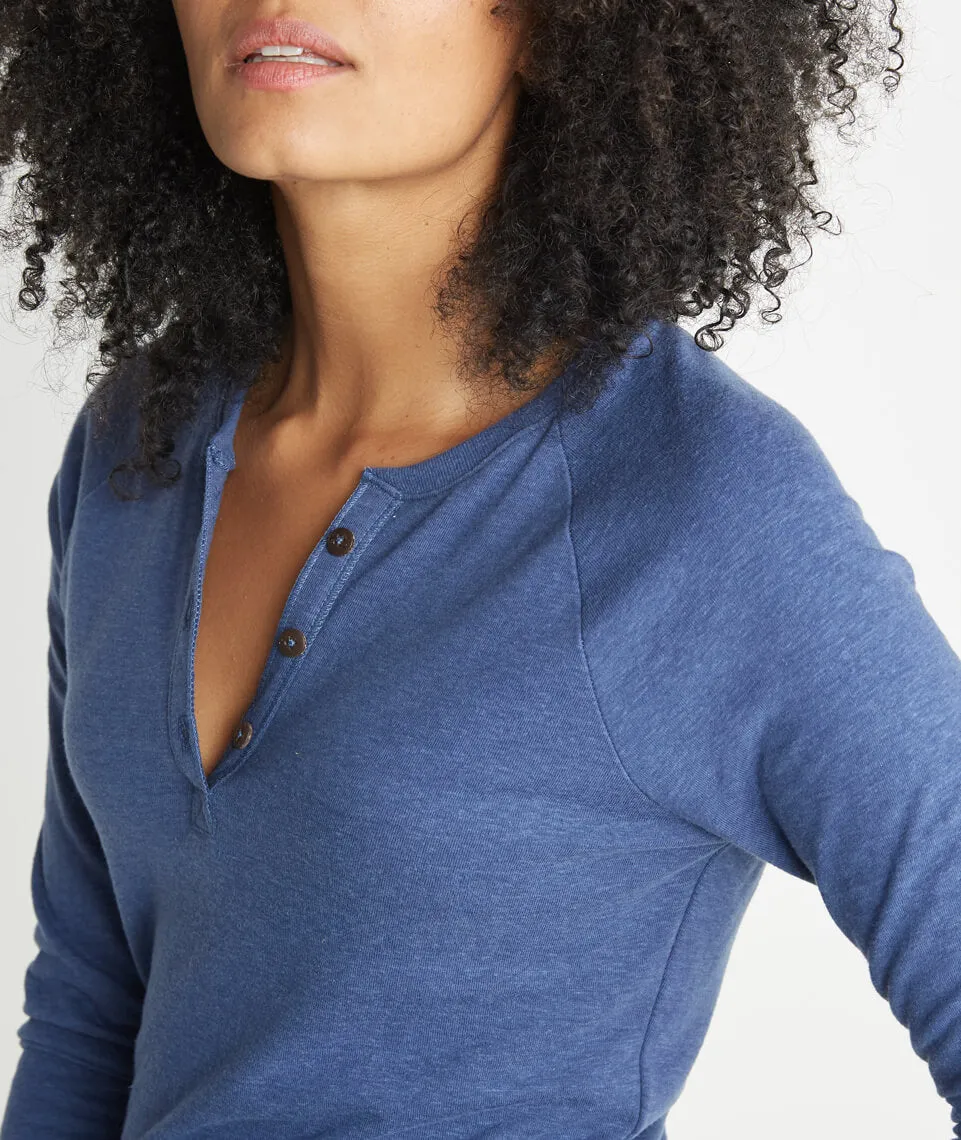 Double Knit Henley in Twilight sold by Marine Layer product image thumbnail 4