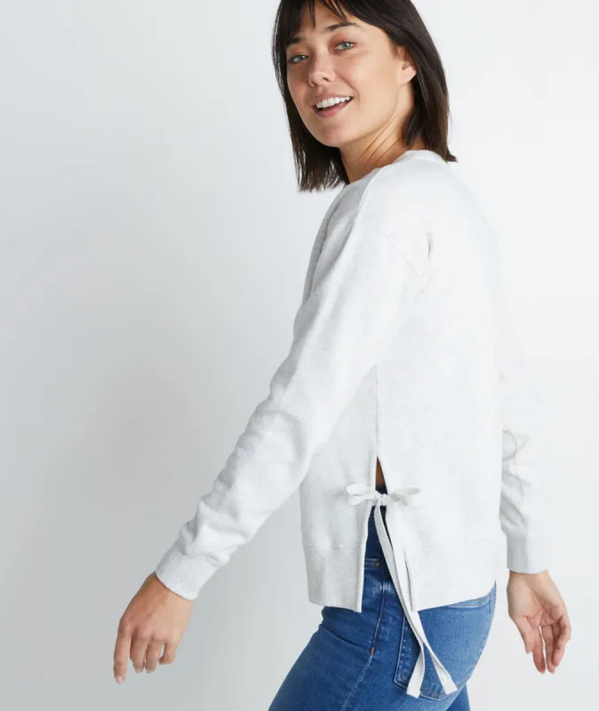 Nora Sweatshirt in Light Heather Grey sold by Marine Layer