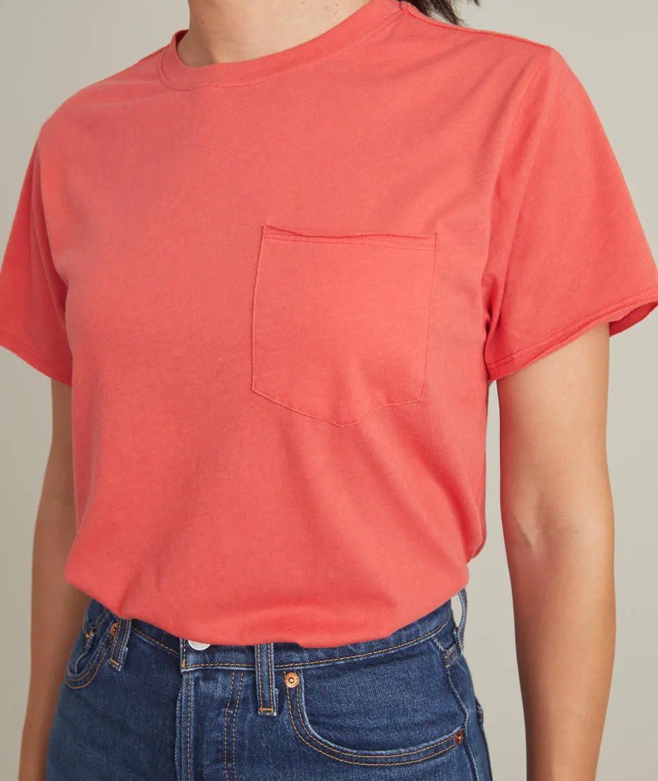 Boyfriend Crew Tee in Poinsettia sold by Marine Layer product image thumbnail 5