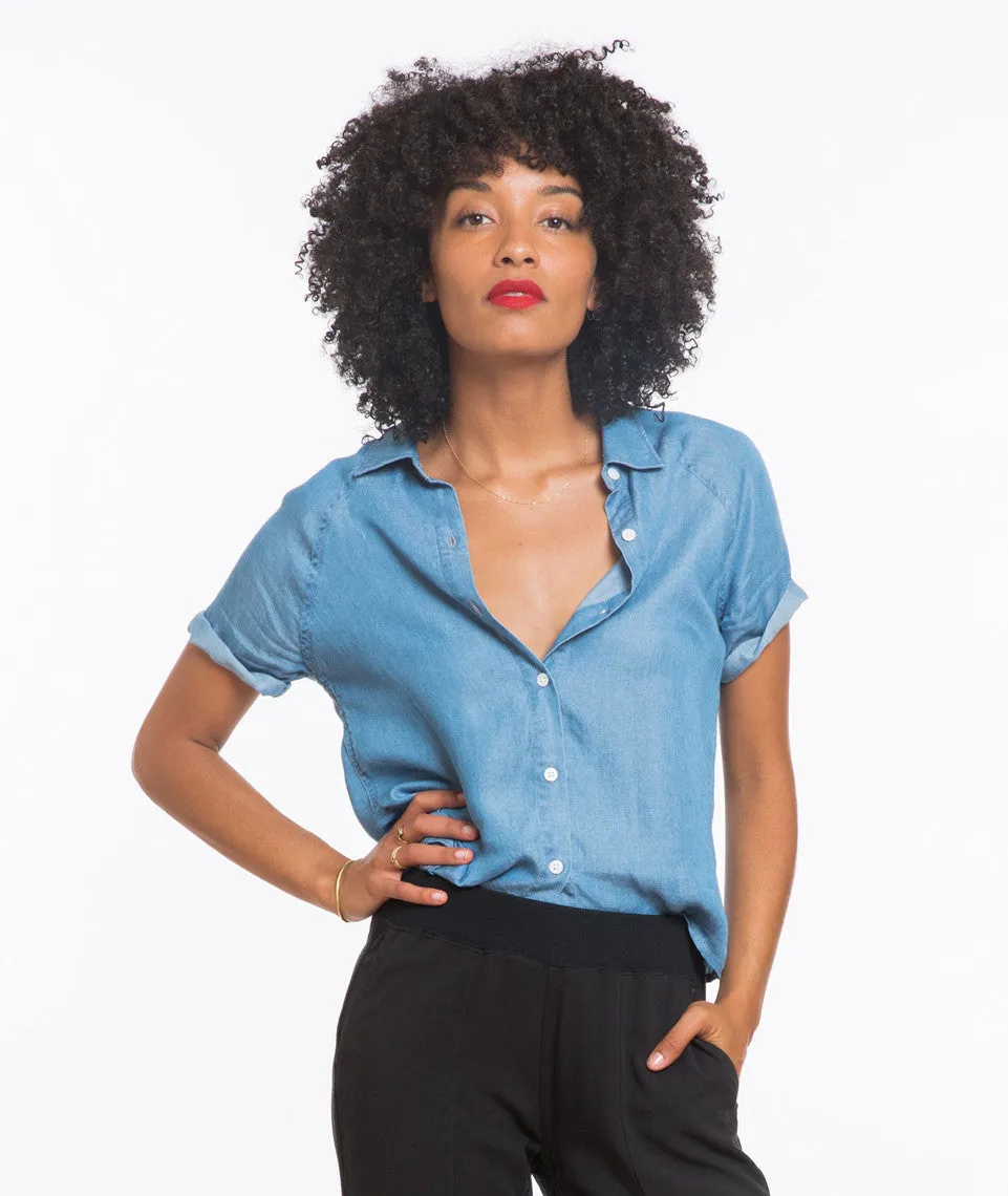 The Alma Shortsleeve Woven sold by Marine Layer