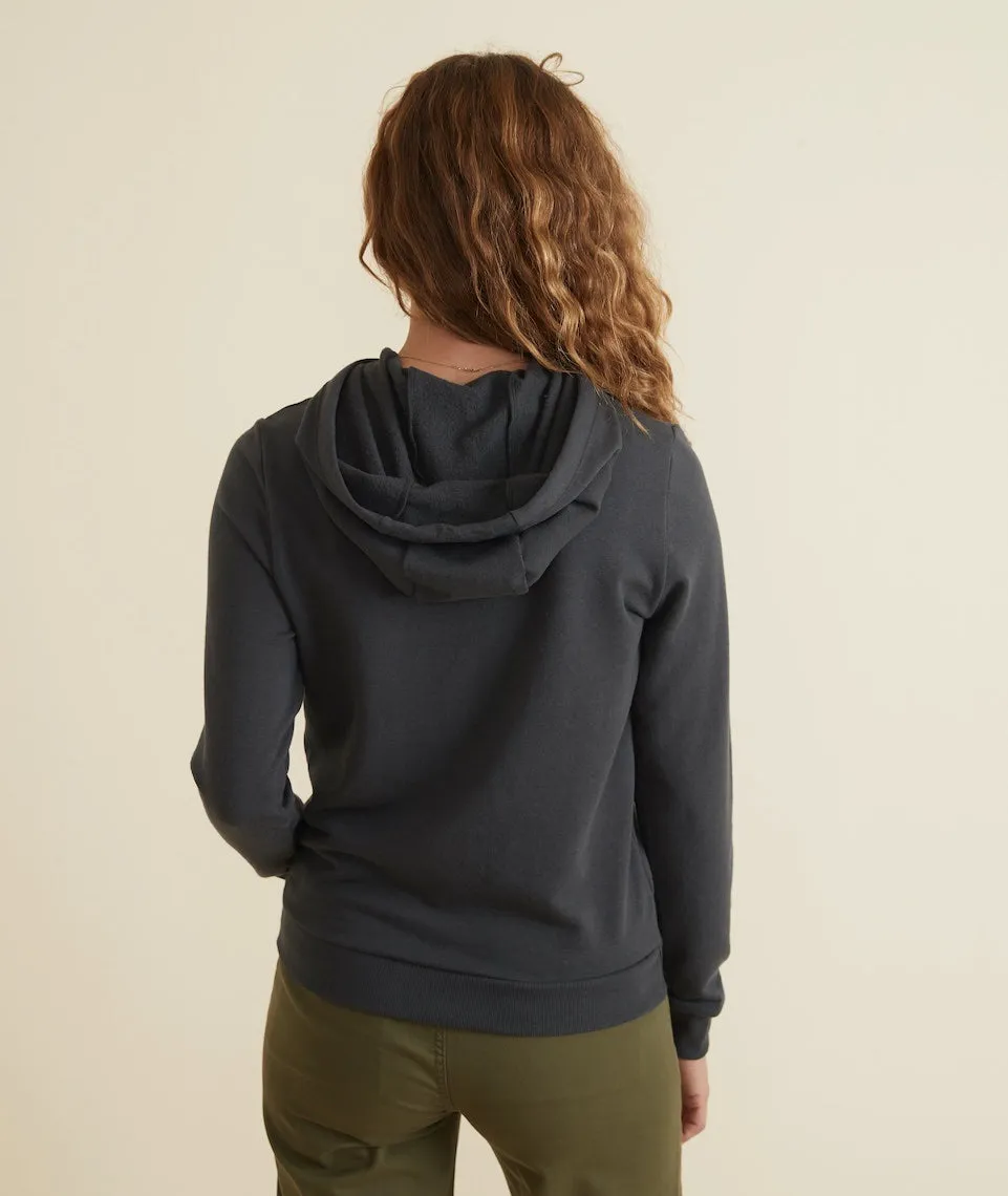 Women's Sunset Pullover Hoodie in Asphalt Grey sold by Marine Layer product image thumbnail 4