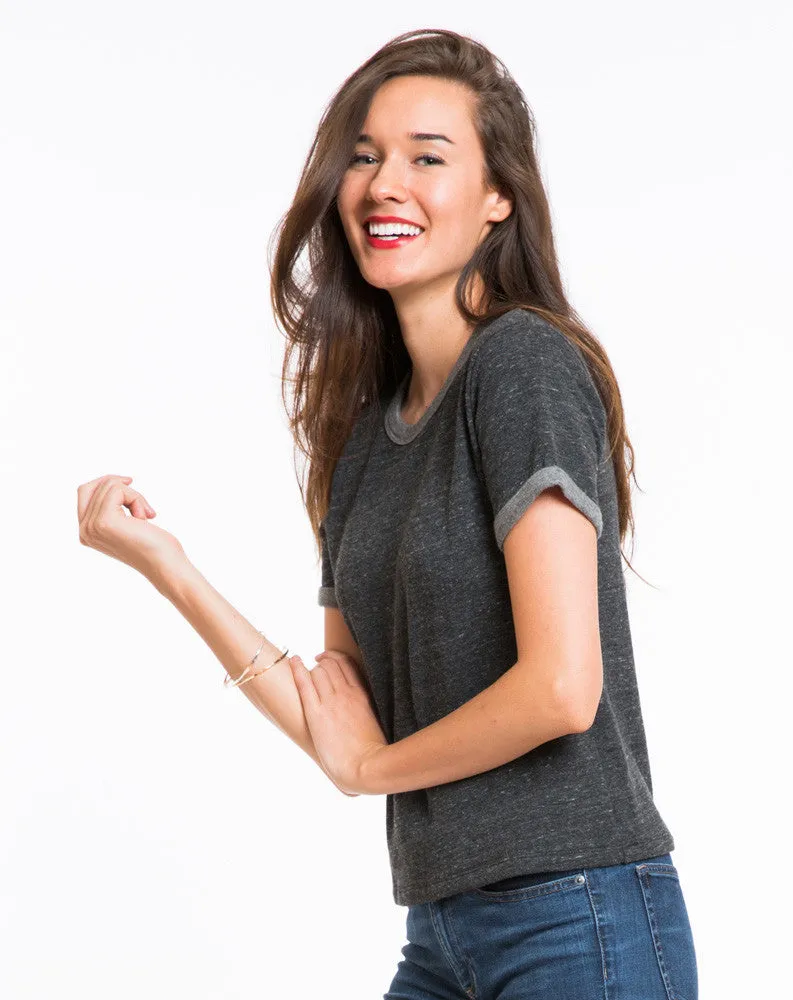 Shortsleeve Nina Sweatshirt - Charcoal sold by Marine Layer product image thumbnail 2