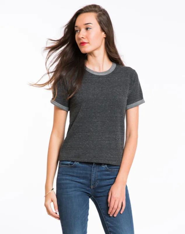 Shortsleeve Nina Sweatshirt - Charcoal sold by Marine Layer