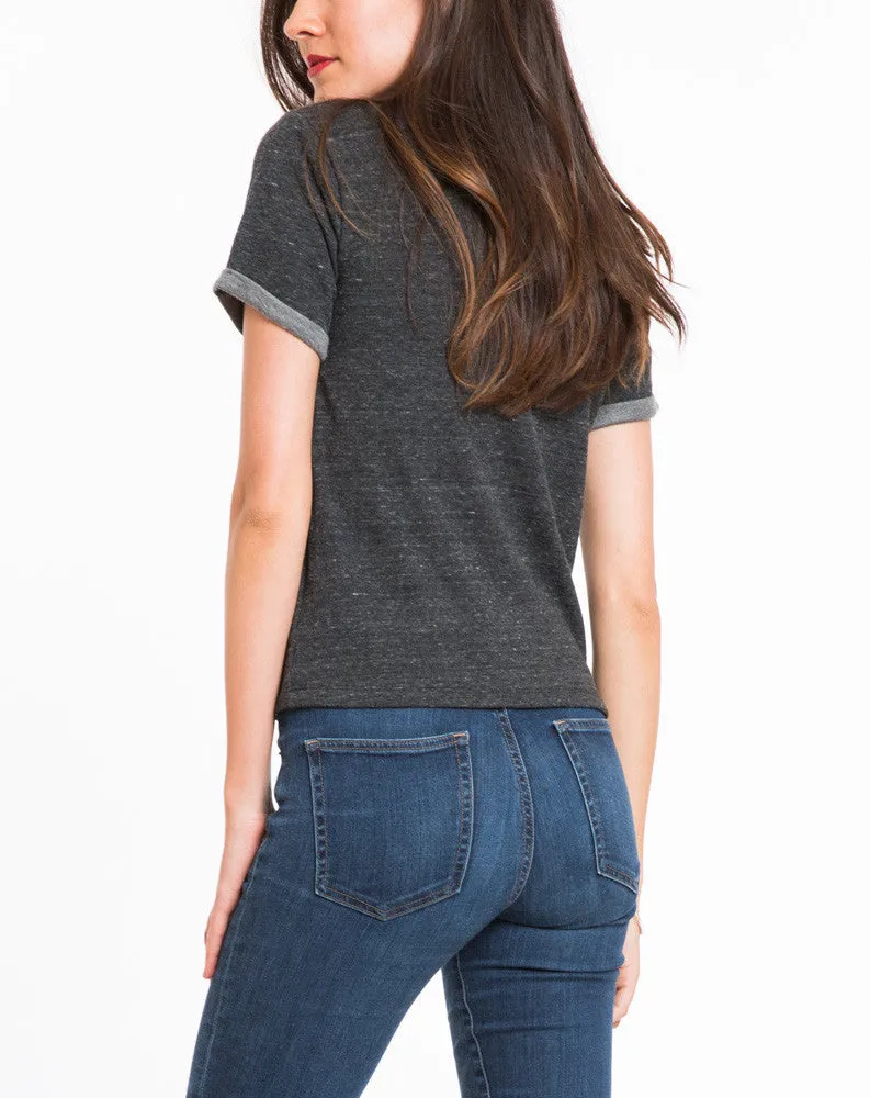 Shortsleeve Nina Sweatshirt - Charcoal sold by Marine Layer product image thumbnail 3