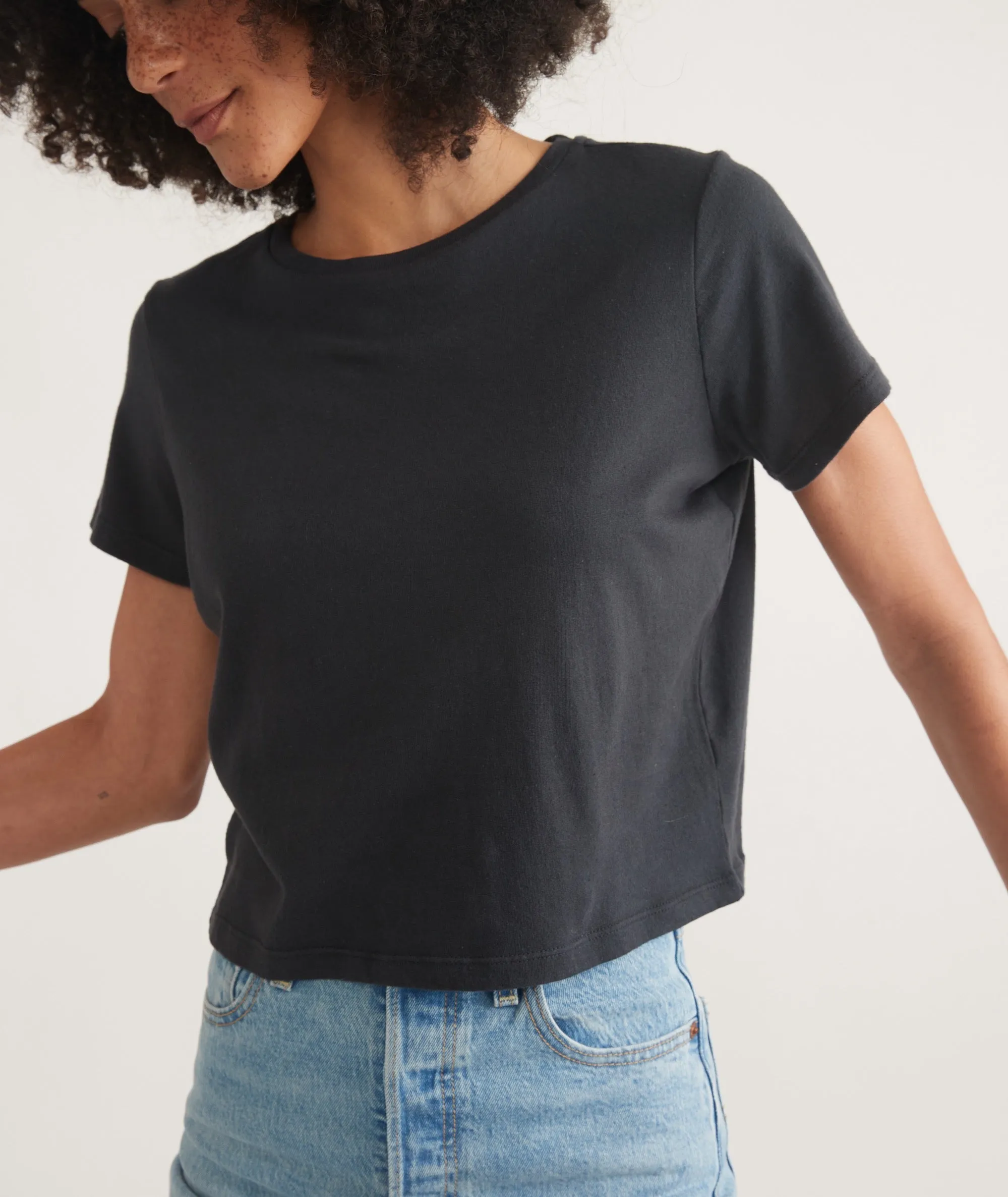 Easy Crew Crop Tee sold by Marine Layer product image thumbnail 3