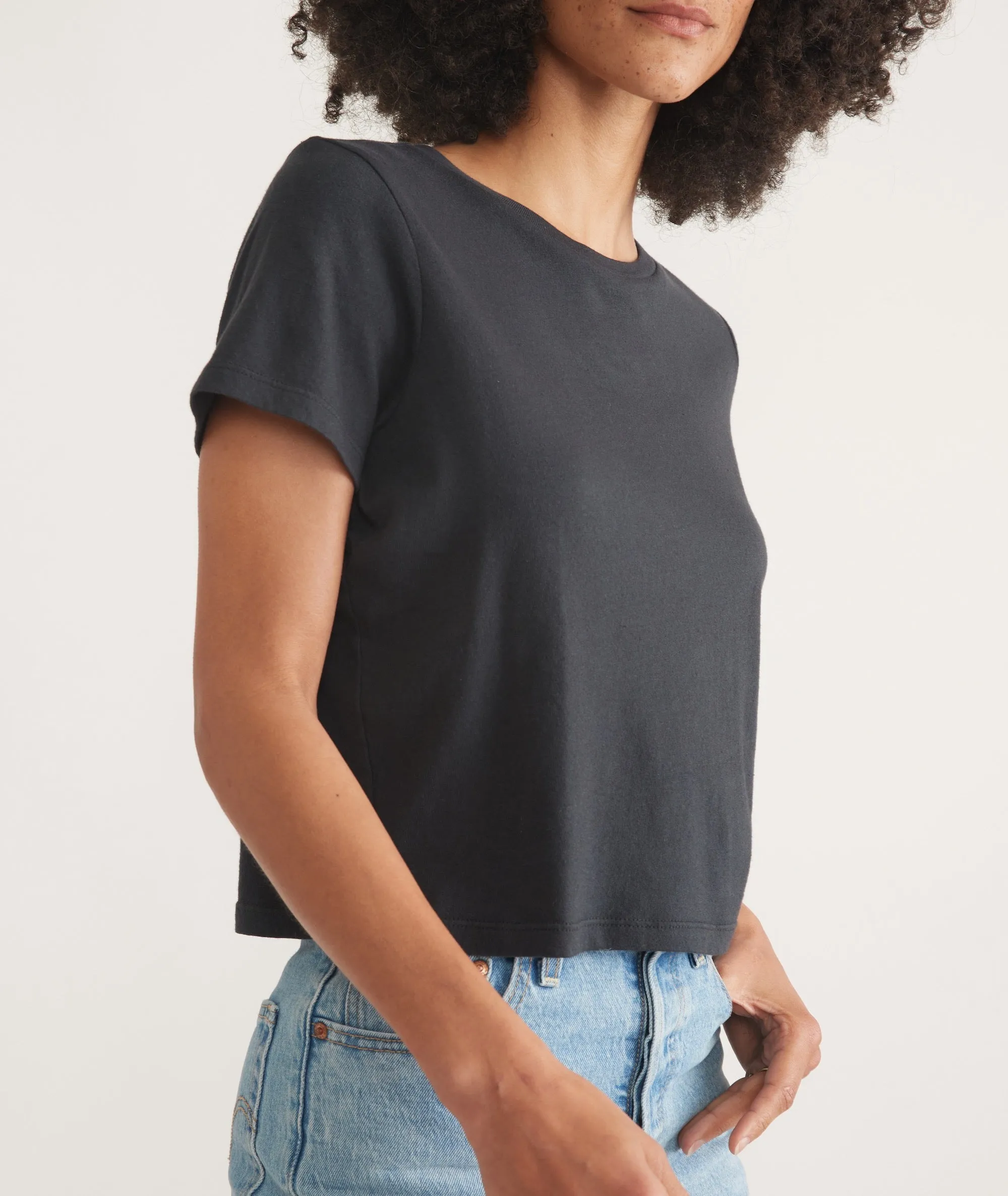 Easy Crew Crop Tee sold by Marine Layer product image thumbnail 2