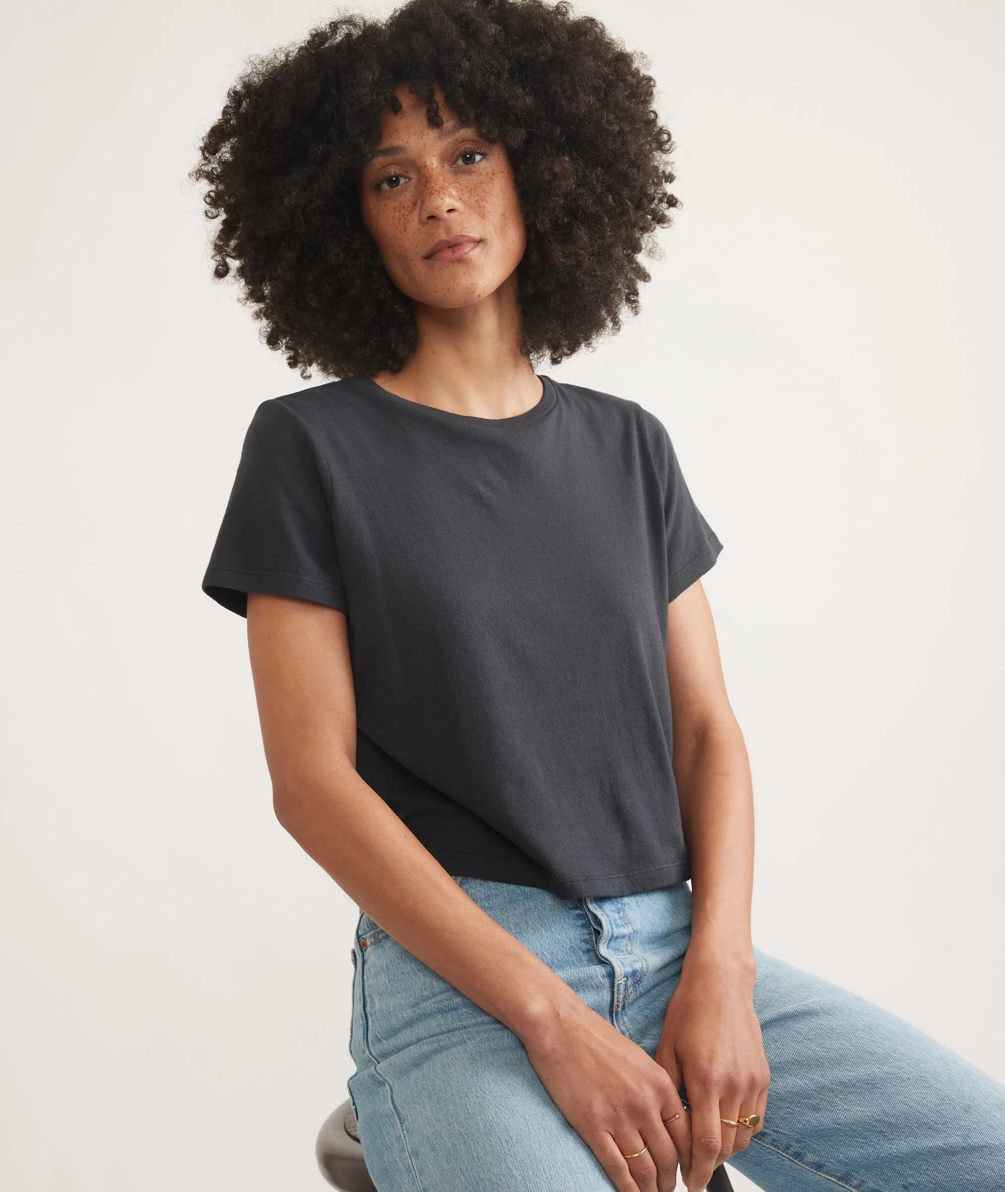 Easy Crew Crop Tee sold by Marine Layer product image thumbnail 5