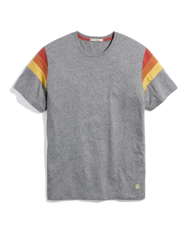 Banks Tee in Heather Grey sold by Marine Layer