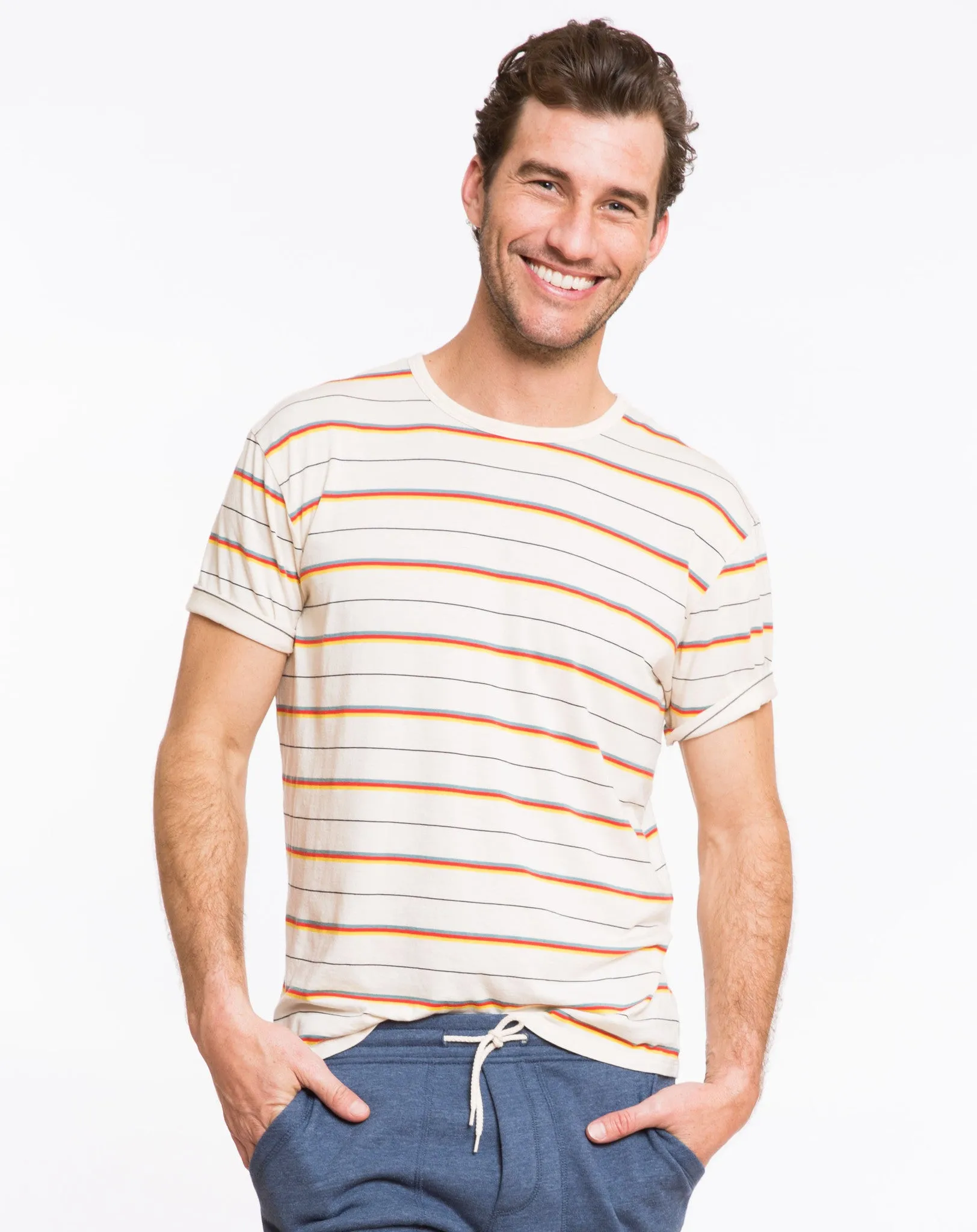 Beach Boys Retro Stripe Tee - Natural sold by Marine Layer product image thumbnail 2