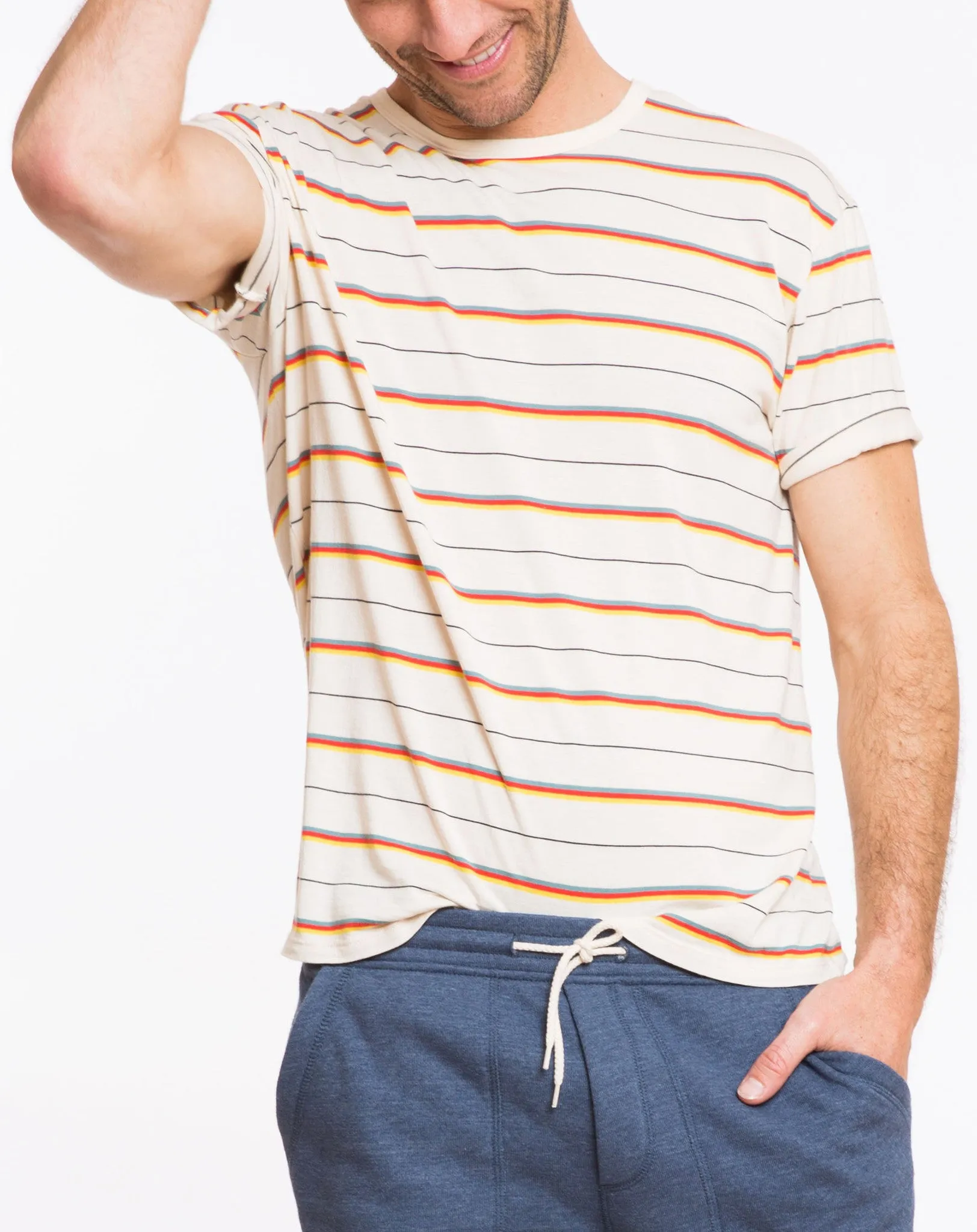 Beach Boys Retro Stripe Tee - Natural sold by Marine Layer product image thumbnail 4