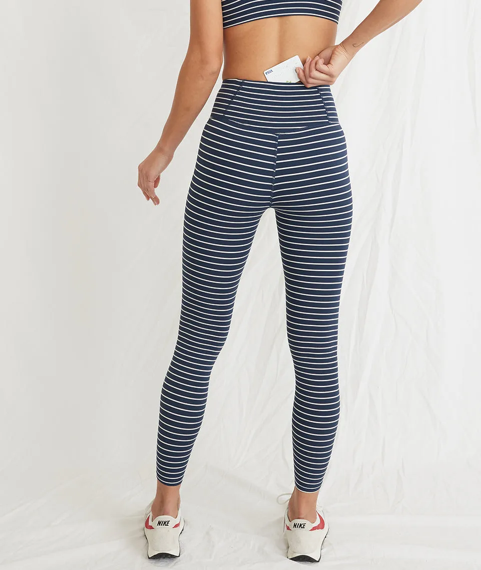 Chill Legging in Navy/White Stripe sold by Marine Layer product image thumbnail 4