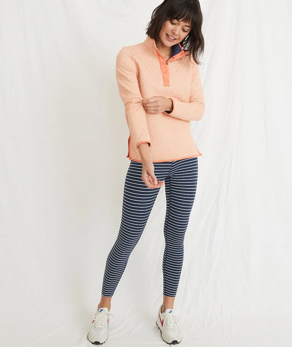 Chill Legging in Navy/White Stripe sold by Marine Layer product image thumbnail 5