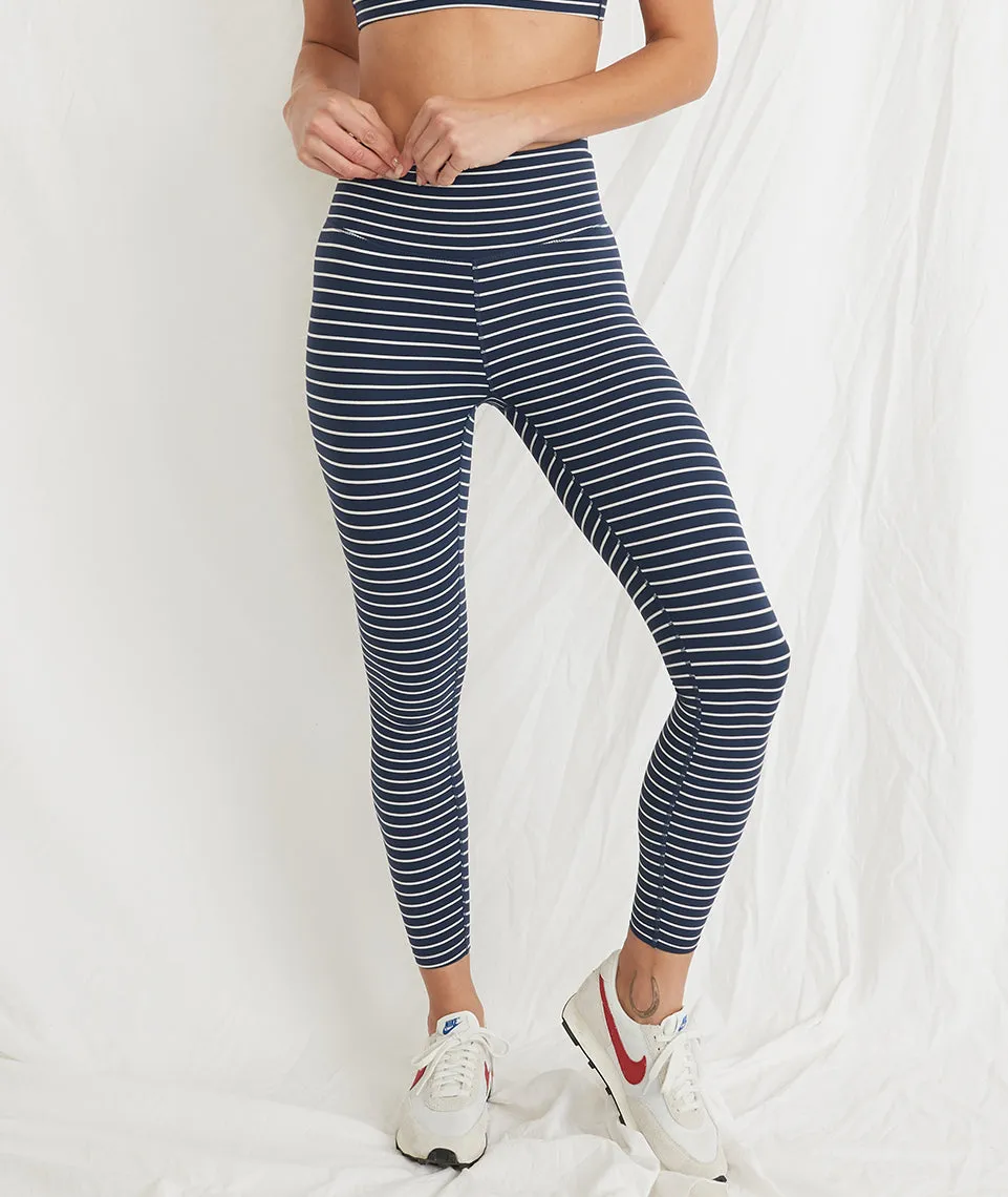 Chill Legging in Navy/White Stripe sold by Marine Layer product image thumbnail 2