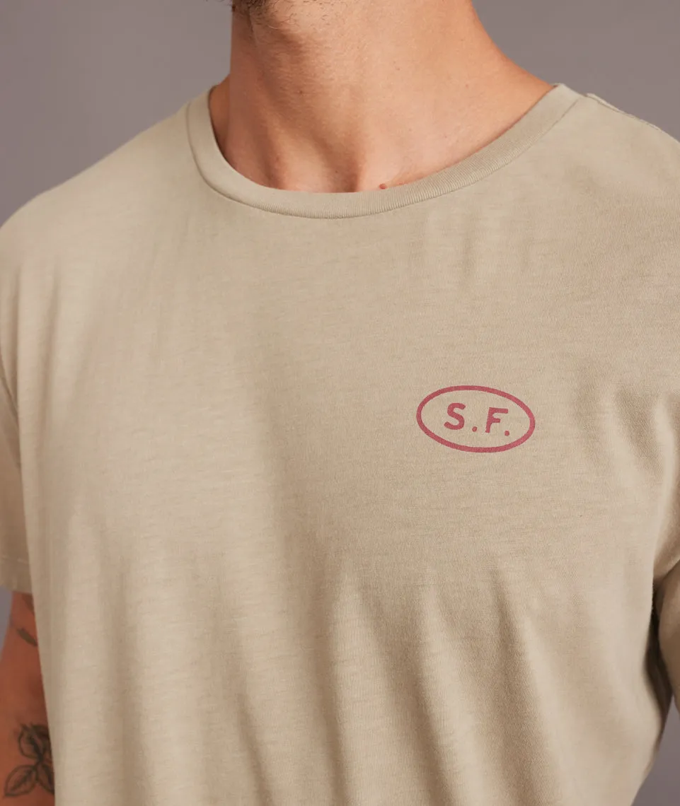 Signature Crew Graphic Tee in Chinchilla sold by Marine Layer product image thumbnail 4