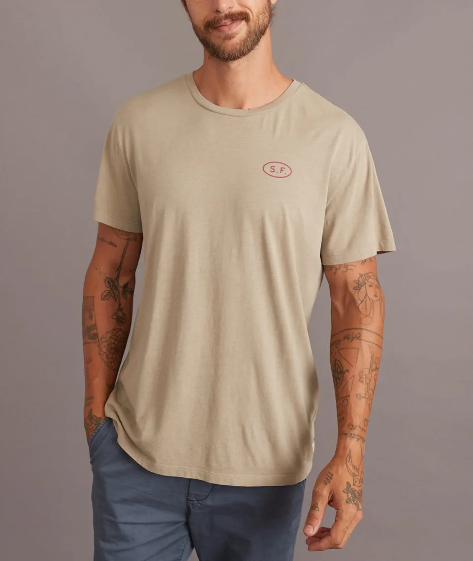 Signature Crew Graphic Tee in Chinchilla sold by Marine Layer product image thumbnail 2