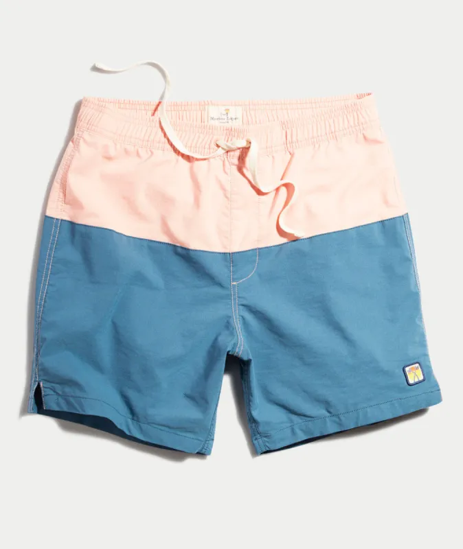 Laird Color Block Swim Trunks sold by Marine Layer
