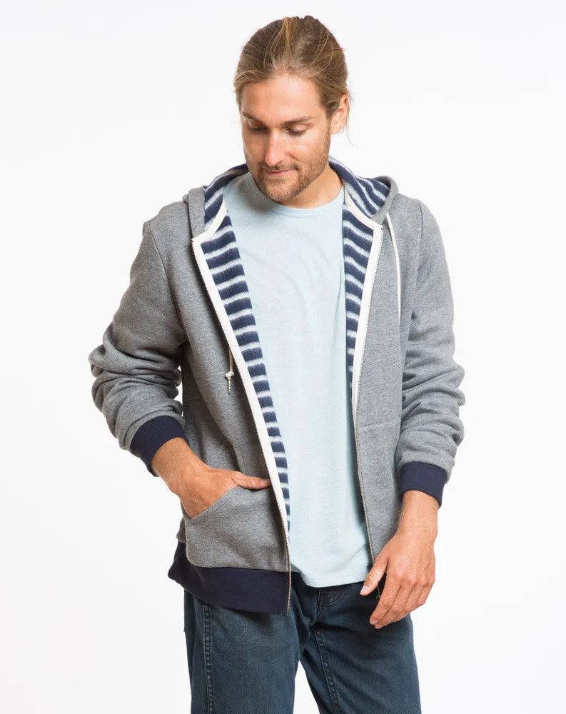 Stripe Lined Cortland Hoodie sold by Marine Layer
