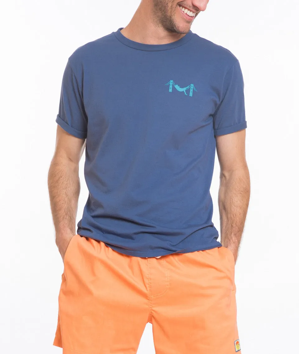 Chest Logo Graphic Tee - Mid Blue sold by Marine Layer product image thumbnail 3