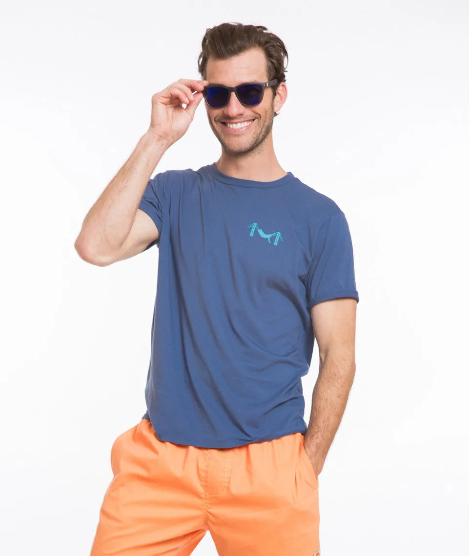 Chest Logo Graphic Tee - Mid Blue sold by Marine Layer product image thumbnail 2