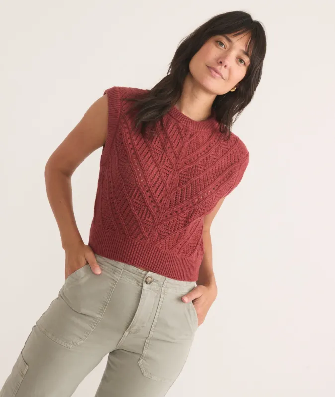 Brooke Sweater Vest sold by Marine Layer