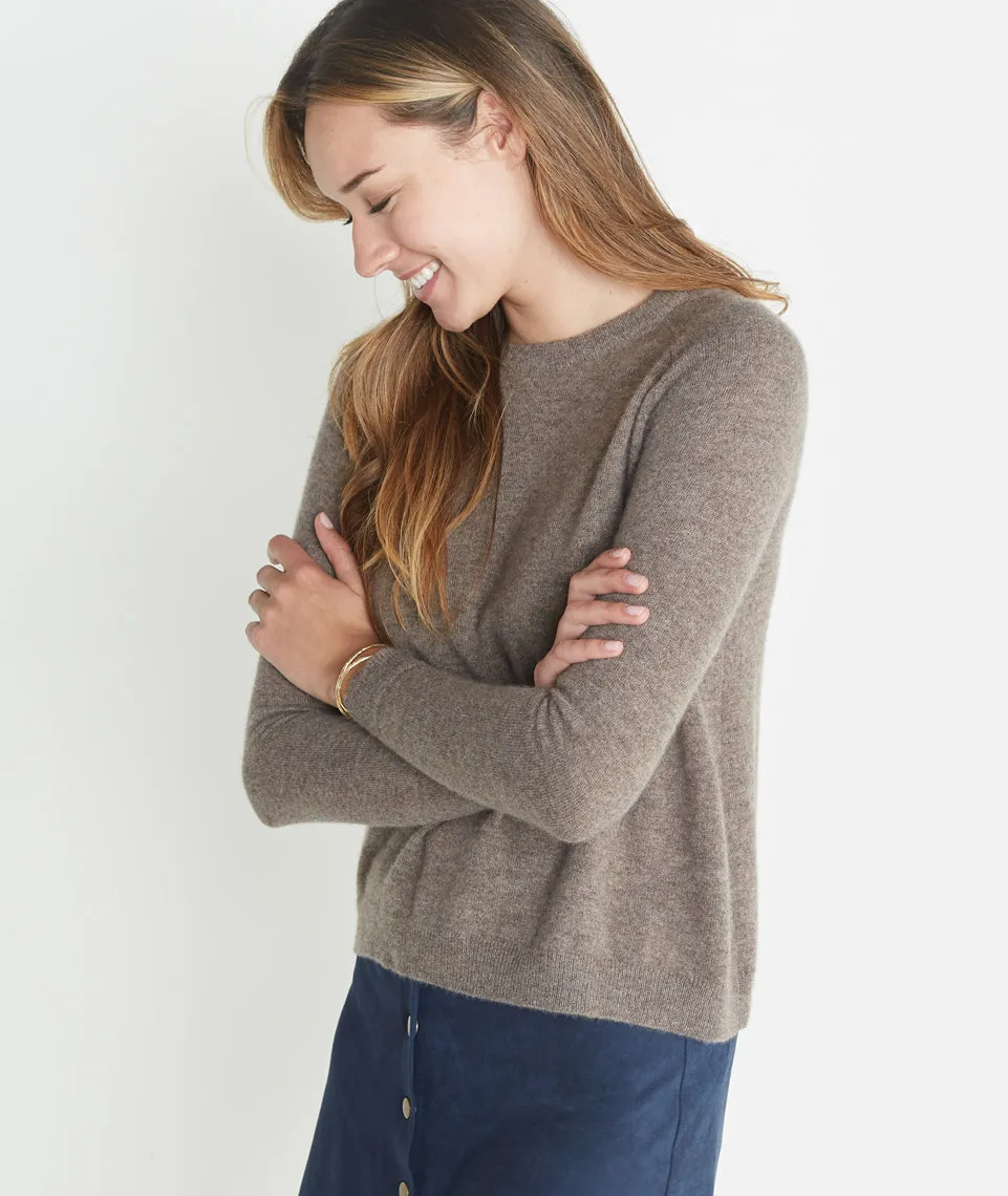 Holly Cashmere Swing Crewneck Sweater sold by Marine Layer