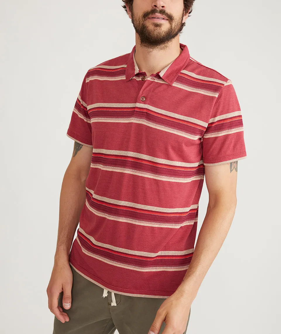 Textured Stripe Polo sold by Marine Layer product image thumbnail 2