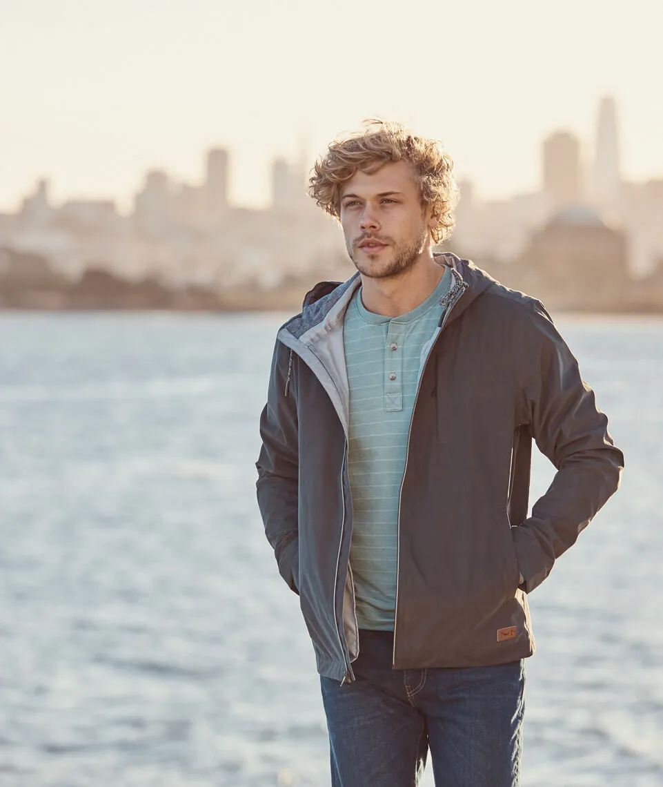 Double Knit Henley in Surf Green sold by Marine Layer product image thumbnail 5