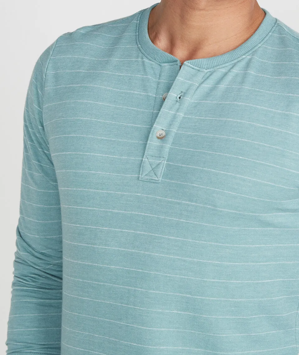 Double Knit Henley in Surf Green sold by Marine Layer product image thumbnail 3