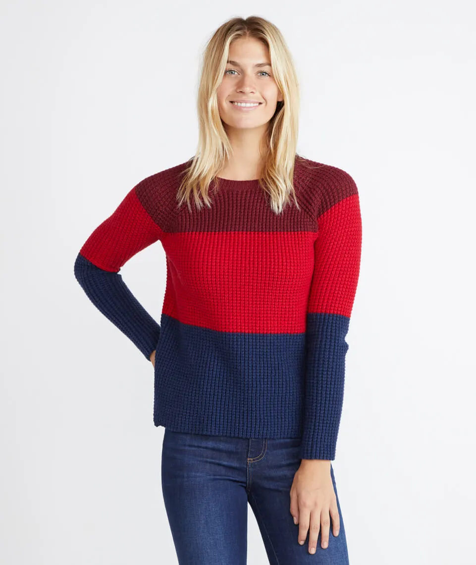 Delaney Pullover in Block Stripe sold by Marine Layer