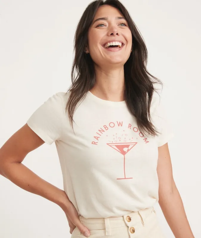 Respun Graphic Classic Crew in Natural sold by Marine Layer