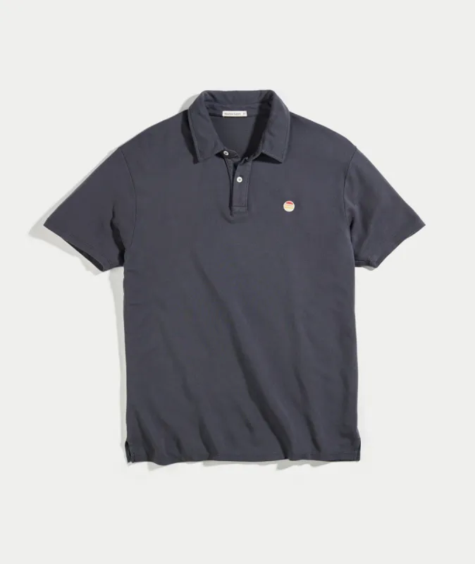 Pique Polo - Navy sold by Marine Layer