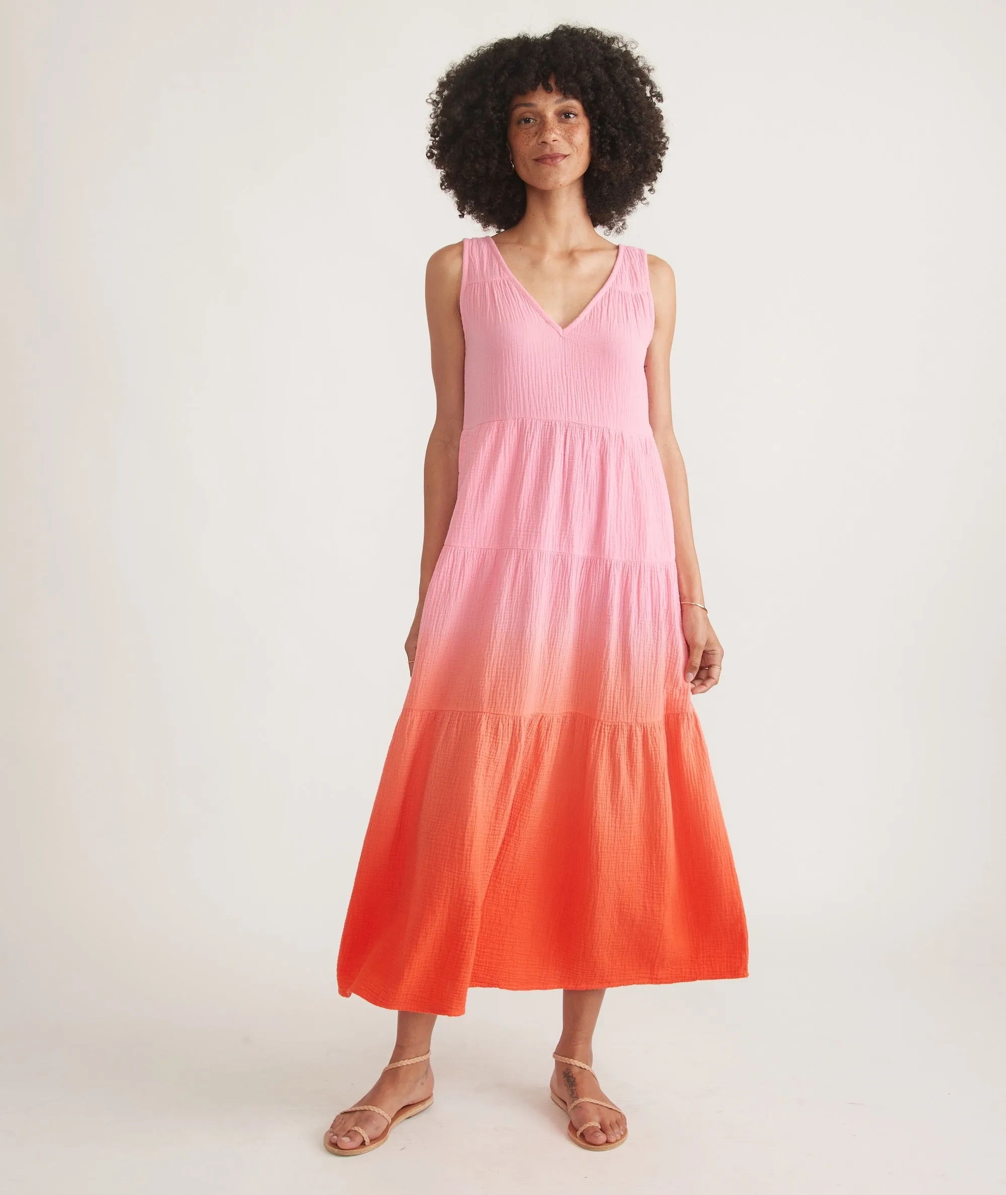 Corinne Double Cloth Maxi Dress sold by Marine Layer product image thumbnail 3