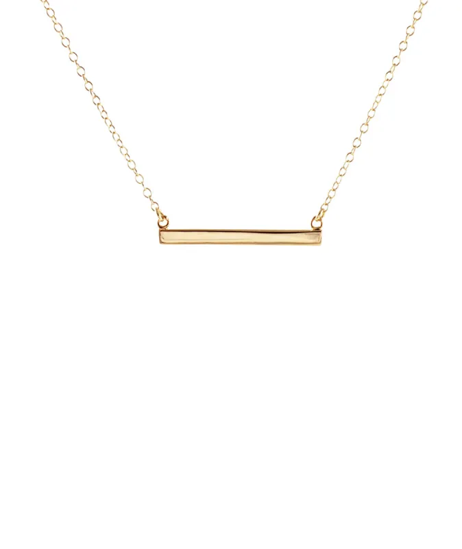 Kris Nations Horizontal Bar Necklace sold by Marine Layer