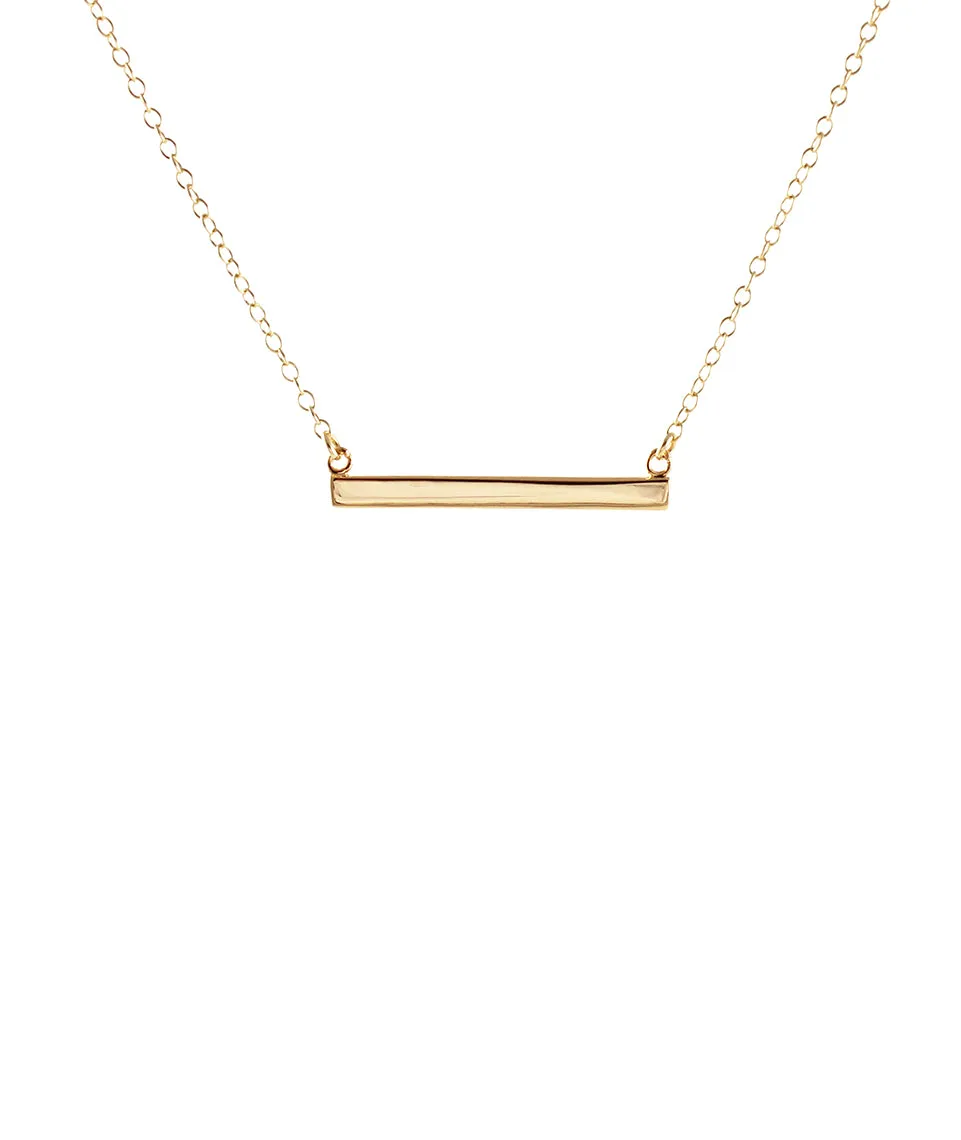 Kris Nations Horizontal Bar Necklace sold by Marine Layer
