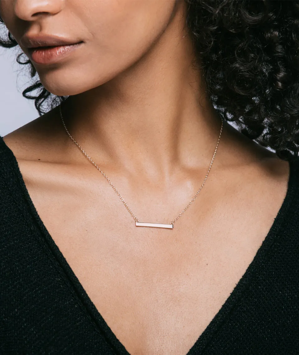 Kris Nations Horizontal Bar Necklace sold by Marine Layer product image thumbnail 2