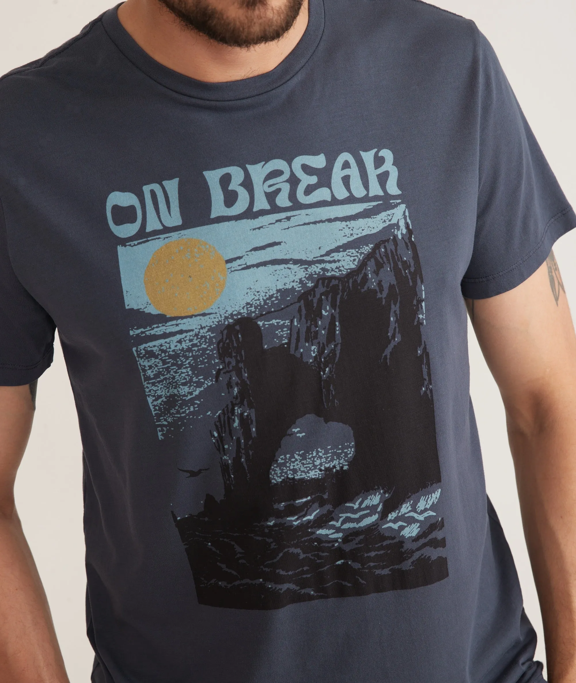 Signature Crew Graphic Tee sold by Marine Layer product image thumbnail 3