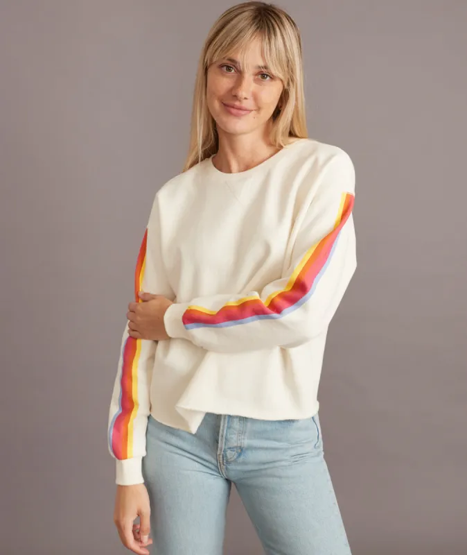 ML x LF Summit Sweatshirt in Cream sold by Marine Layer