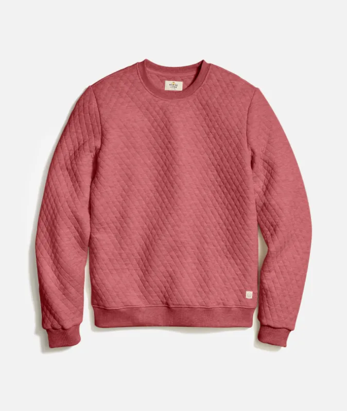 Corbet Quilted Crewneck made by Marine Layer
