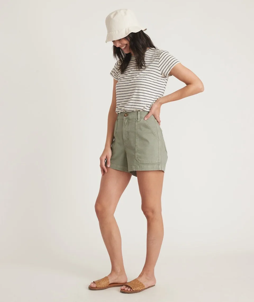 Swing Crew Tee in Navy/White Stripe sold by Marine Layer product image thumbnail 5