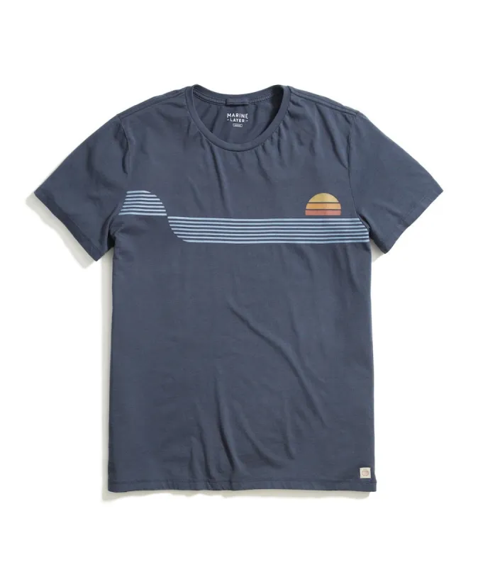 Signature Crew Graphic Tee sold by Marine Layer