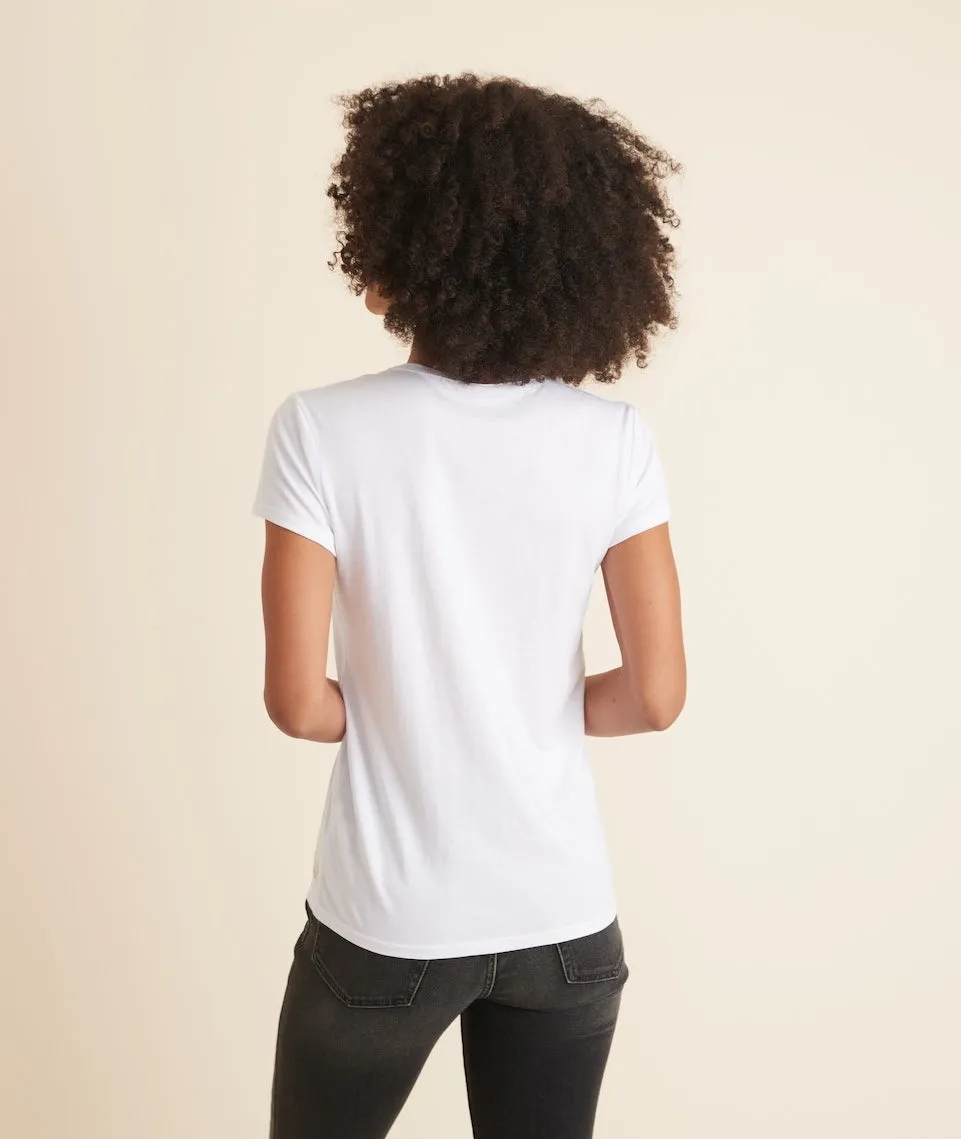 Women's Signature Crew in White sold by Marine Layer product image thumbnail 5